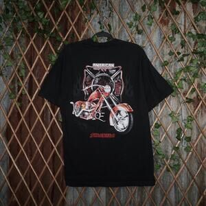 Large - Vintage Y2K American chopper motorcycle fire t-shirt